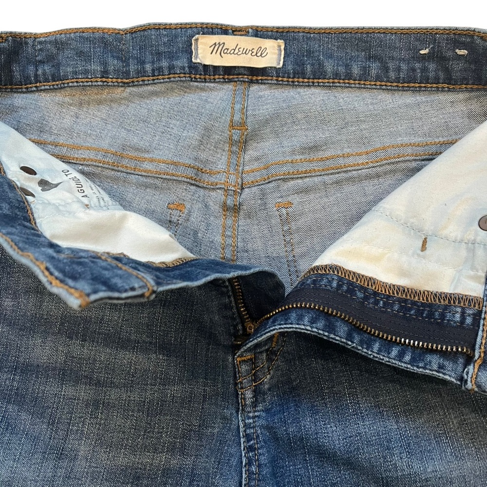 Madewell 10" High-Rise Skinny Jeans: Drop Step-Hem Edition, Sz 28 - Picture 12 of 15